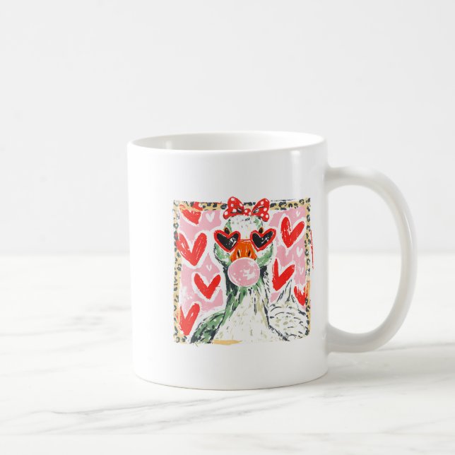 Taza De Café Retro Leopard Valentine Goose Funny Nk Coquette Lo (Derecha)