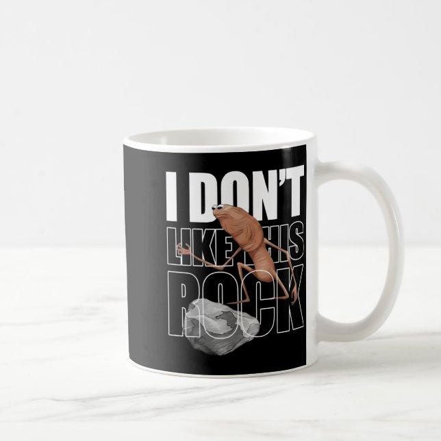 Taza De Café Retro Marcus The Worm I Don't Like This Rock  (Derecha)