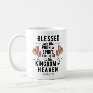 Taza De Café Retro Matthew 5:3 Biblia Verse Mug