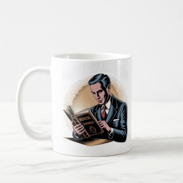 Taza De Café Retro Médico Halloween Mug (Izquierda)