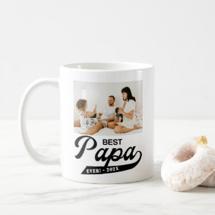Taza De Café Retro mejor foto de papá