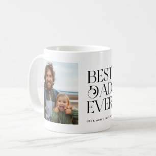 Taza De Café Retro Mejor Papá Foto Café Mug
