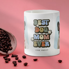Taza De Café Retro Mejor Perro Mamá 2 Foto