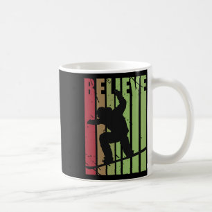 Taza De Café Retro Mens Snowboarding Nieve Embarazada Esquí Bo