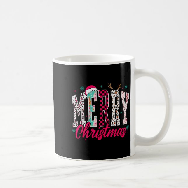 Taza De Café Retro Merry Christmas Family Xmas Christmas Womans (Derecha)
