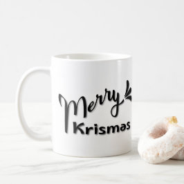 Taza De Café Retro Merry Christmas Style