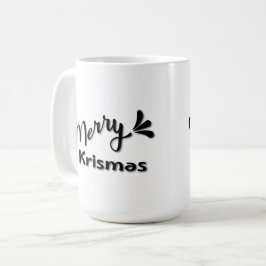 Taza De Café Retro Merry Christmas Style