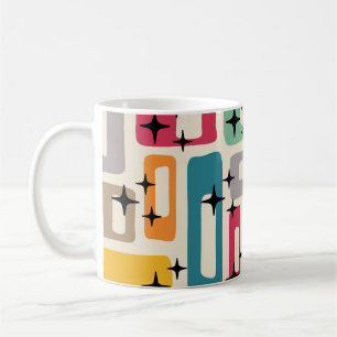 Taza De Café Retro Mid Century Moderno
