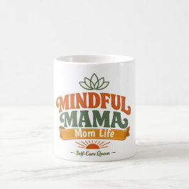 Taza de café Retro Mindful Mama Mom Life | Zen Yog