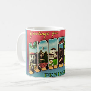 Taza De Café Retro Monterey California Greeting Mug