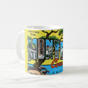 Taza De Café Retro Monterey County CA Greeting Mug