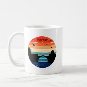 Taza De Café Retro Mostar Puente Stari Most Bosnia Herzegovina