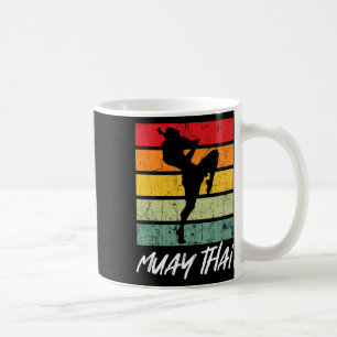 Taza De Café Retro Muay Thai Vintage Mma Martial Arts Tailandia