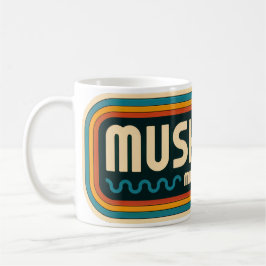 Taza De Café Retro Muskegon Michigan Café vintage Mug