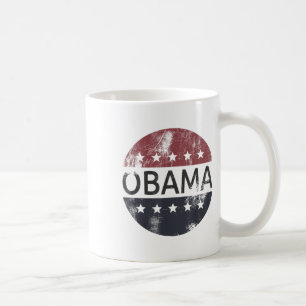 Taza De Café Retro Obama vota por vencer al presidente Barack O