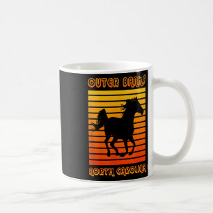 Taza De Café Retro Obx Nc Corolla Beach Vacaciones Bancos Exter