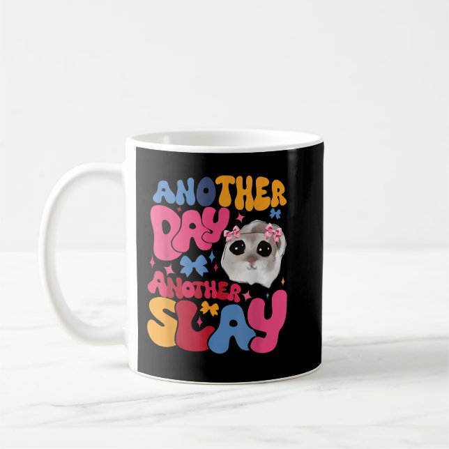 Taza De Café Retro Otro Día Otro Pequeño Hamster Slay (Izquierda)
