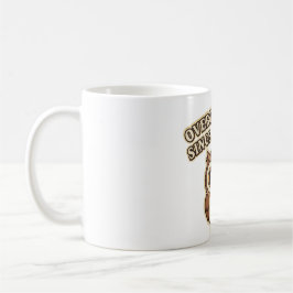 Taza De Café Retro Owl Overthinking White Mug