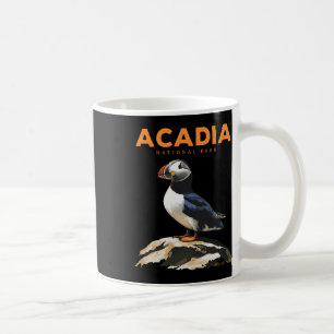 Taza De Café Retro Parque Nacional Acadia Frailecillo Atlántico