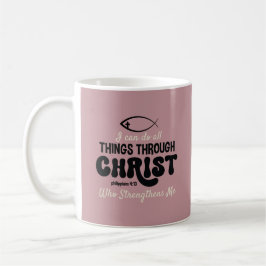 Taza De Café Retro Philippians 4:13