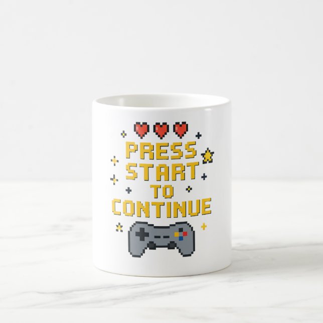 Taza De Café Retro Pixel Art Gaming Mug Design (Centro)