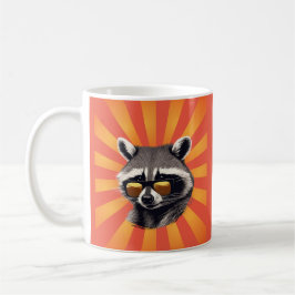 Taza De Café Retro Raccoon Mug