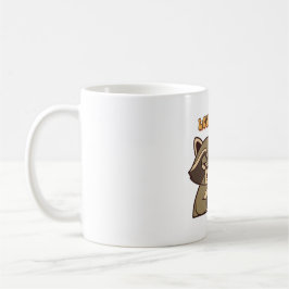 Taza De Café Retro Raccoon Tired Vibes White Mug