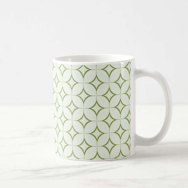 Taza De Café Retro Radiance Mug, Olive Green (Derecha)