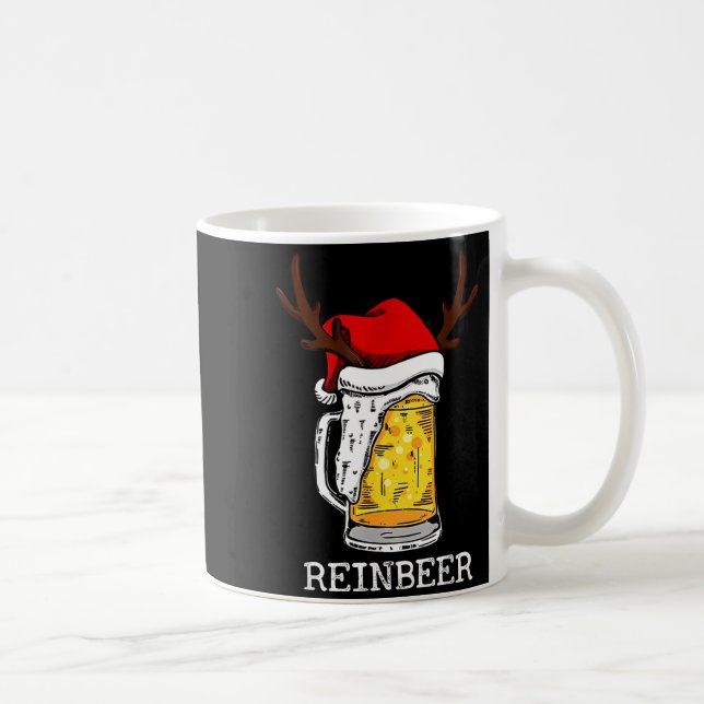 Taza De Café Retro Reindeer Winedeer Reinbeer Matching Couples  (Derecha)