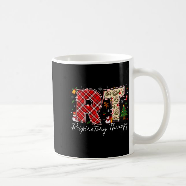 Taza De Café Retro Resratory Therapy Rt Santa Christmas Therapy (Derecha)