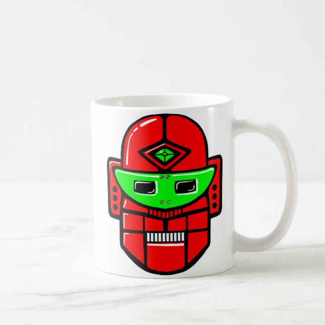 Taza De Café Retro Robot Head (Derecha)