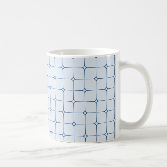 Taza De Café Retro Romance Mug, Azul (Derecha)