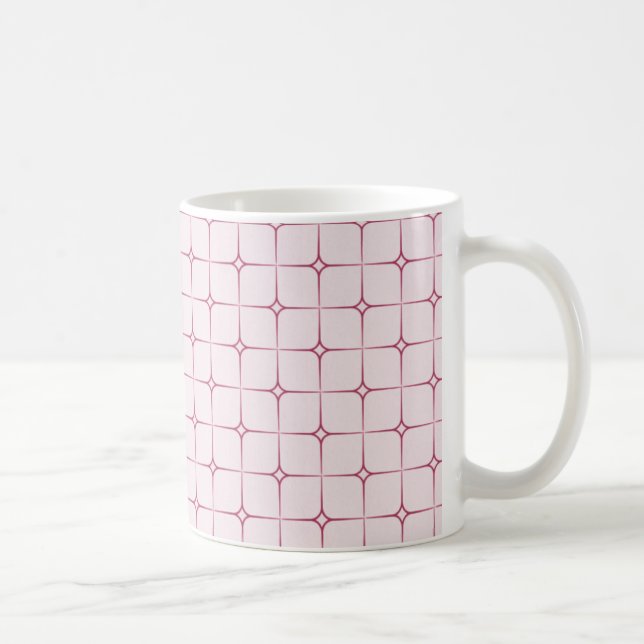 Taza De Café Retro Romance Mug, Rosa (Derecha)