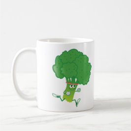 Taza De Café Retro Running Broccoli