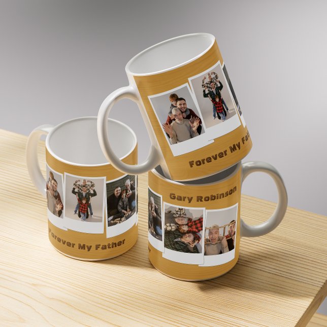 Taza De Café Retro Rústico Instantánea Collage de fotos Día del (Subido por el creador)