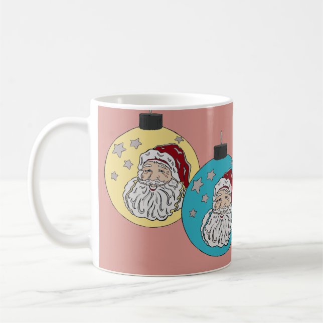 Taza De Café Retro Santa (Izquierda)
