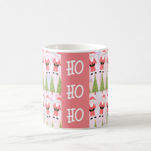 Taza De Café Retro Santa Fun Holiday Pattern Retro
