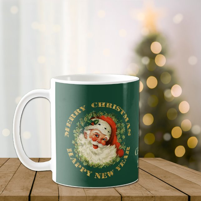 Taza De Café Retro Santa personalizado (Subido por el creador)
