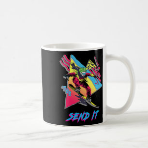 Taza De Café Retro Snowboarding Adventure Graphic Send It