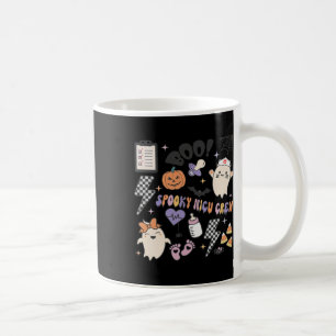 Taza De Café Retro Spooky Nicu Enfermera Halloween Cute Calabaz