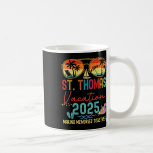 Taza De Café Retro St. Thomas Vacation 2025 Recuerdos coinciden