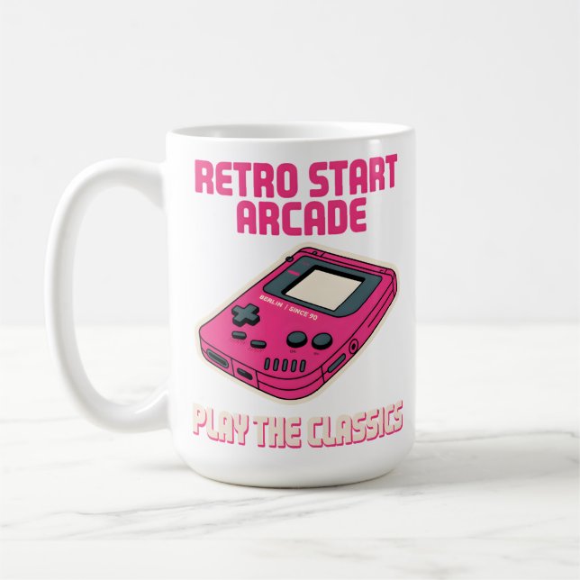 Taza De Café Retro Start Arcade (Izquierda)