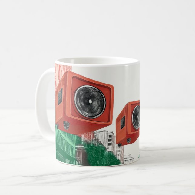 Taza De Café Retro-style portable radio cassette players (Anverso izquierdo)