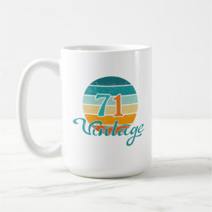 Taza De Café Retro Sunset 71 Vintage Distressed