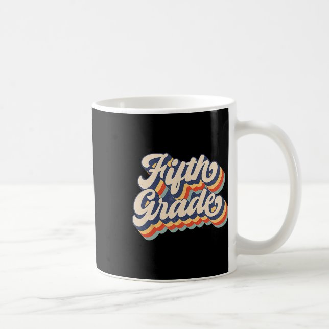 Taza De Café Retro Sunset Fifth Grade Teacher And Student Byck  (Derecha)