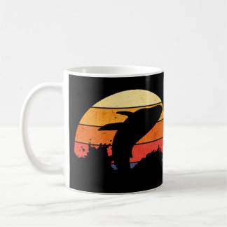 Taza De Café Retro Sunset Humpback Whale Breaking