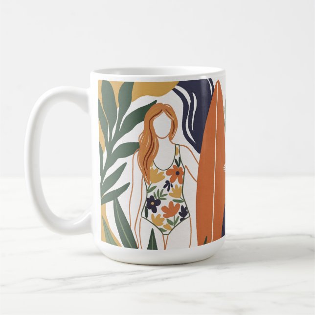 Taza De Café Retro Surf Club (Izquierda)