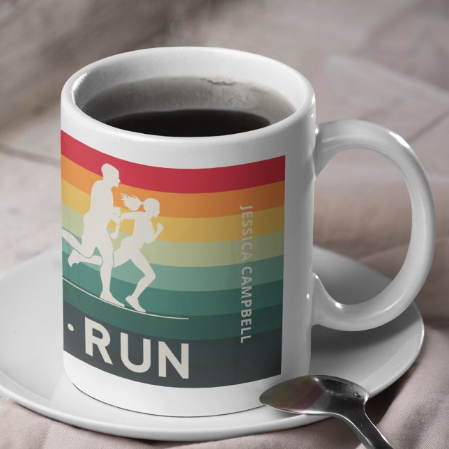Taza De Café Retro Swike Bike Run Triathlon Icon Series (Subido por el creador)