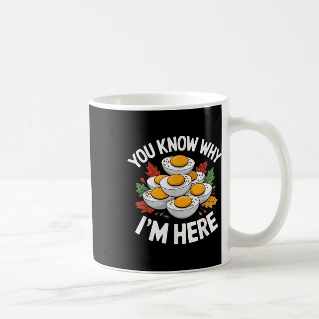 Taza De Café Retro Thanksgiving Dinner You Know Why Im Here Dev (Derecha)