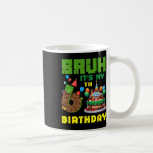 Taza De Café Retro tío es mi cumple 6 pastel de píxeles jugador